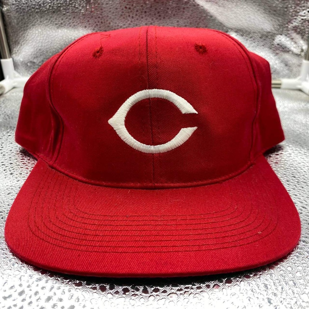 Buffalo Cap Cincinnati Reds Hat Men OS Red Snapback Green Underbrim MLB Baseball